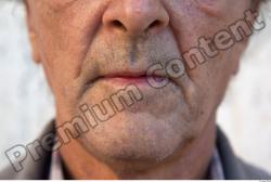 Mouth Man White Average Wrinkles